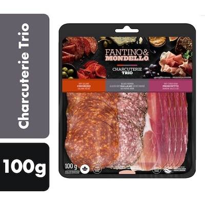 Fantino & Mondello Chorizo, Salami and Prosciutto Charcuterie Trio 100 g, $8.00/100g