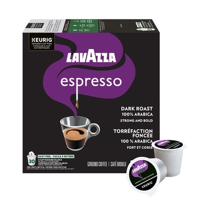 Lavazza Espresso, Dark Roast, K-Cup Coffee Pods, 30 Count 30 ea, $1.10/1ea