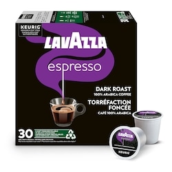 Lavazza Capsules K-Cup de café Espresso Lavazza, torréfaction foncée, 30 unités 30 ea, 1,23 $/1ch