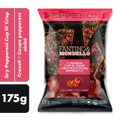 Fantino & Mondello Sliced Cup N Crisp Dry Pepperoni 175 g, $4.29/100g