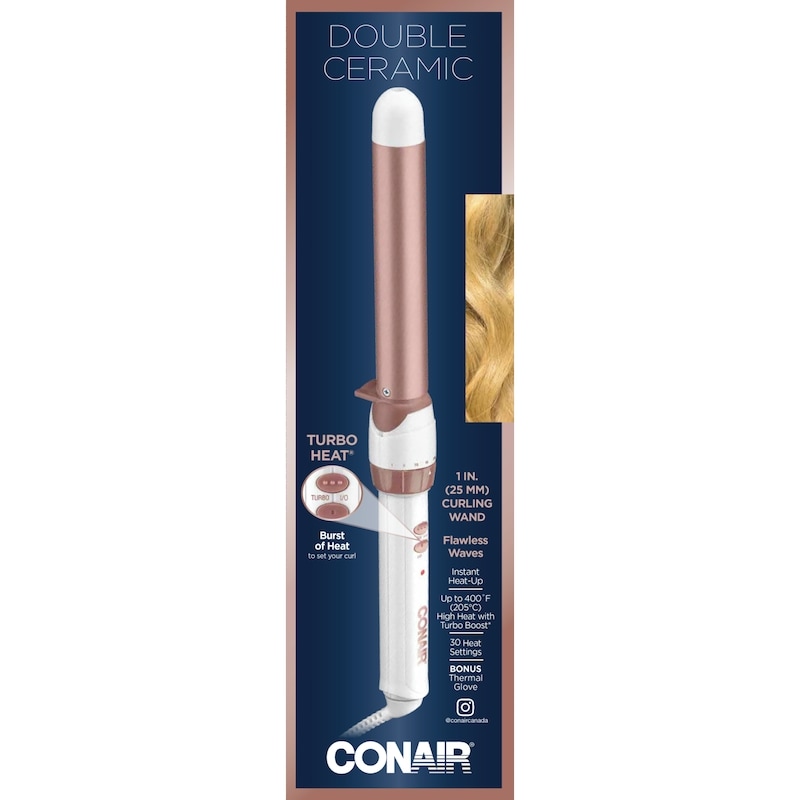 Double Ceramic Clipless Wand