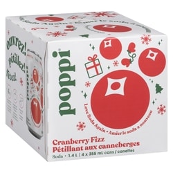 Poppi Soda Cranberry Fizz - 4x355.0 ml | Zehrs