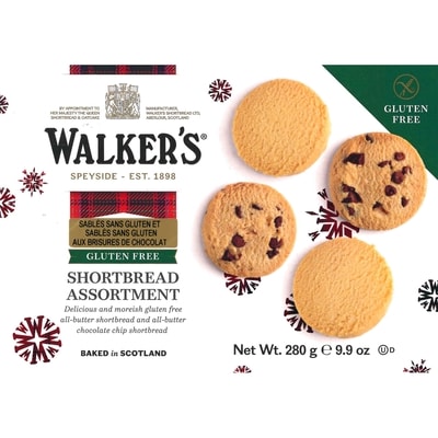Walkers Gluten Free Shortbread Holiday Assortment 280 g, $5.89/100g