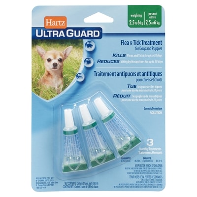 Hartz Ultra Guard Flea & Tickf Treatment Dogs And Puppies Weighing 2.5 To 6 Kg 3 ea, $599.67/100ea