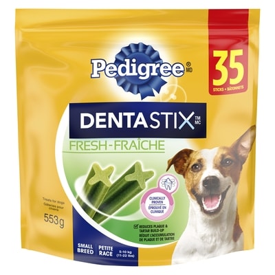 Pedigree Gâteries de soins buccodentaires Dentastix saveur de bœuf pour chiens adultes de race moyenne 553 g, 1,99 $/100g