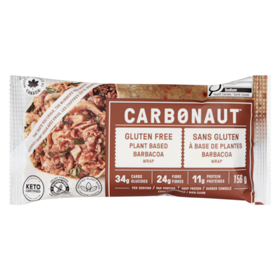 Carbonaut Wrap sans gluten à base de plantes barbacoa 156 g, 4,16 $/100g