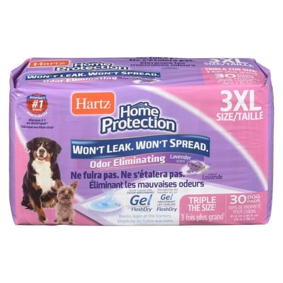 Hartz Home Protection Dog Pads Lavender Scent 3xl Size 30 ea, $1.27/1ea