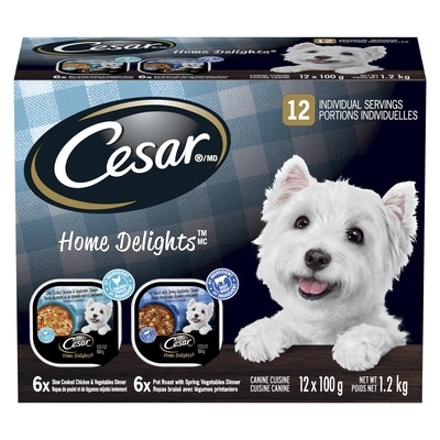 Cesar Home Delights Canine Cuisine 1.2 kg, $1.67/100g