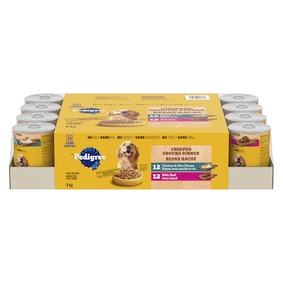Pedigree Food For Dogs Chopped Adult 9 kg, $0.48/100g