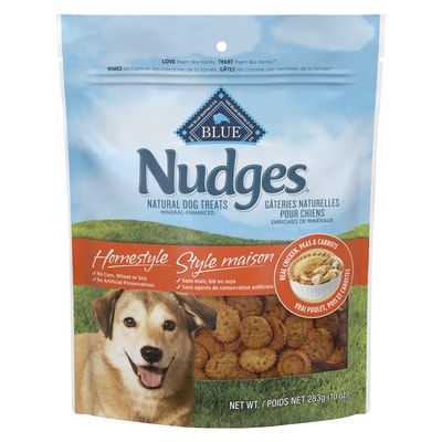 Blue Buffalo Nudges Natural Dog Treats Homestyle Real Chicken, Peas & Carrots 283 g, $4.24/100g