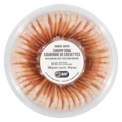 null Shrimp Ring With Cocktail Sauce 454 g, $2.20/100g