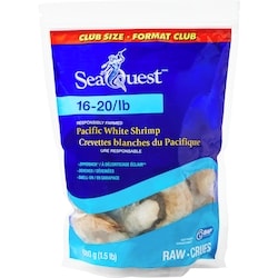 Seaquest Pacific White Shrimp Club Size 680 g, $2.35/100g