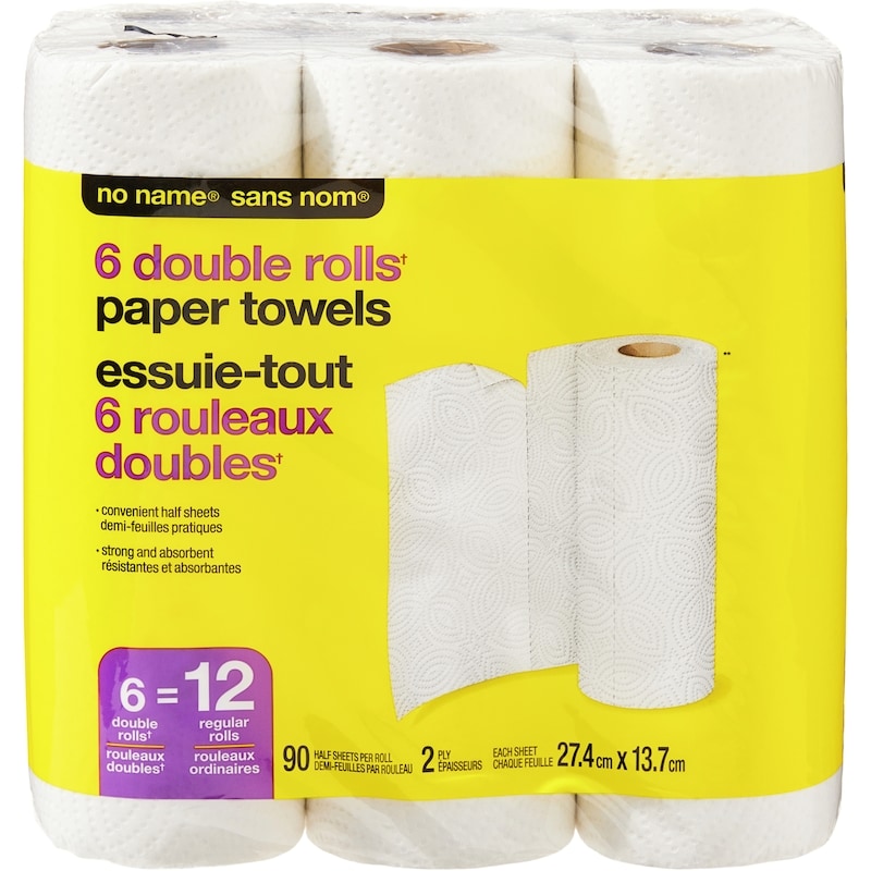 Double Rolls Paper Towels 6 Pack