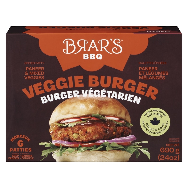 Bbq Veggie Burger Paneer & Mixed Veggies