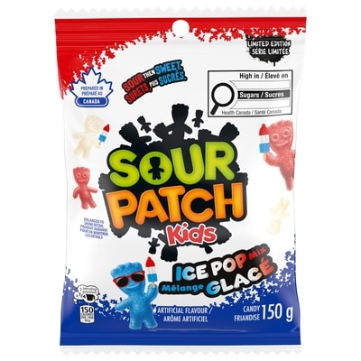 Maynards Friandise SOUR PATCH KIDS, Mélange glacé, Surets puis sucrés 150 g, 2,19 $/100g