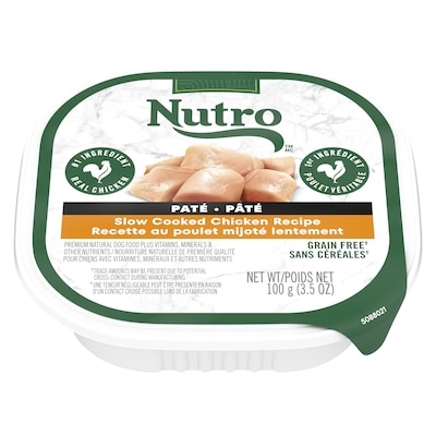 Nutro Dog Food Paté Slow Cooked Chicken Recipe 100 g, $2.39/100g