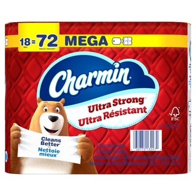 Charmin Papier hygiénique Ultra Résistant, 18&nbsp;rouleaux méga, 220&nbsp;feuilles par rouleau 18 ea, 1,47 $/1ch