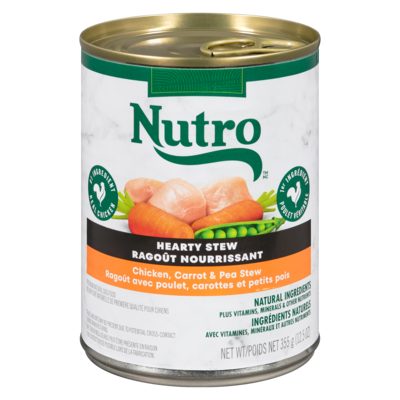 Nutro Hearty Stew Chicken, Carrot, & Pea Stew 355 g, $1.07/100g