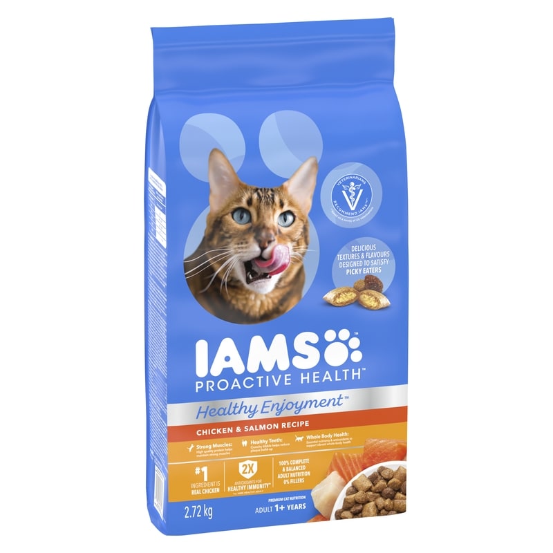 Proactive Health Premium Cat Nutrition Healthy Enjoyment Chicken & Salmon Recipe Adult 1+ Years