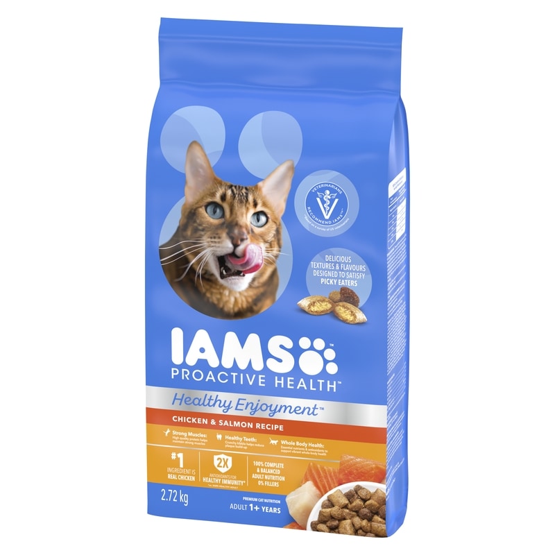 Proactive Health Premium Cat Nutrition Healthy Enjoyment Chicken & Salmon Recipe Adult 1+ Years
