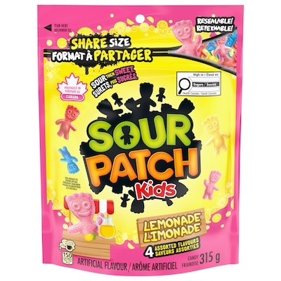 Maynards SOUR PATCH KIDS, Lemonade Flavour Candy 315 g, $1.59/100g