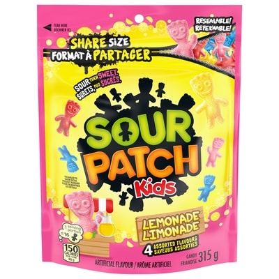 Maynards Friandises SOUR PATCH KIDS à saveur de limonade 315 g, 1,68 $/100g