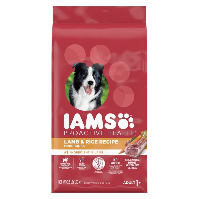 Proactive Health Super Premium Dog Food Lamb & Rice Recipe Minichunks Adult 1+