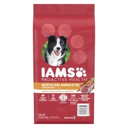 Iams Proactive health nourriture de qualité très supérieure pour chiens recette avec agneau et riz minichunks adulte 1+ 1.5 kg, 0,77 $/100g