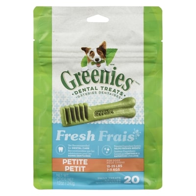 Greenies Dental Treats Fresh Petite For Dogs 7-11 Kg 340 g, $5.88/100g