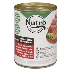 Nutro Hearty Stew Beef, Tomato, Carrot & Pea Stew 355 g, $1.07/100g