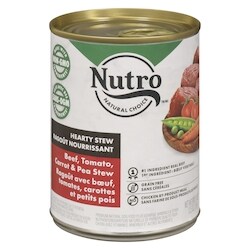 Nutro Ragoût nourrissant ragoût avec bœuf, tomates, carottes et petits pois 355 g, 1,07 $/100g