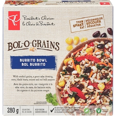 President's Choice Bol-O-Grains Burrito Grain Bowl 280 g, $2.14/100g