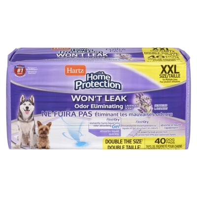 Hartz Home Protection Dog Pads Lavender Scent Xxl Size 40 ea, $0.87/1ea