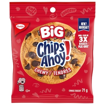Christie Biscuits aux pépites de chocolat Big Chewy 71 g, 3,23 $/100g