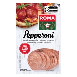 Roma Pepperoni Sans Gluten 250 g, 2,00 $/100g