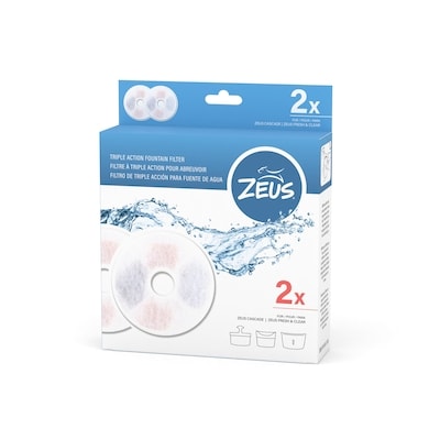 Zeus Triple Action Fountain Filter 1 ea, $13.99/1ea