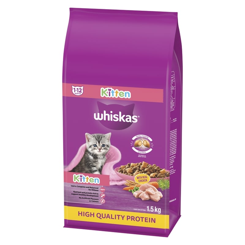 Dry Kitten Food With Chicken For Cats 1-12 Months
