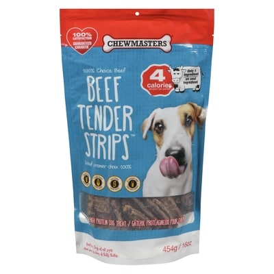 Chew Masters Beef Tender Strips High Protein Dog Treat 454 g, $4.40/100g