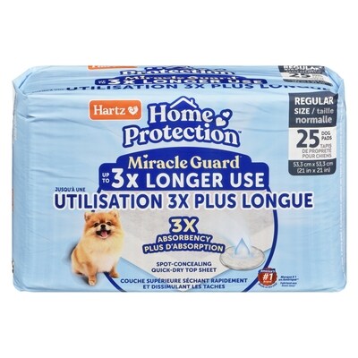 Hartz Home Protection Miracle Guard Dog Pads 3x Absorbency Regular Size 1 ea, $22.99/1ea