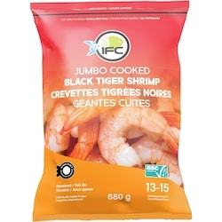 IFC seafood Jumbo Cooked Black Tiger Shrimp 680 g, $5.88/100g