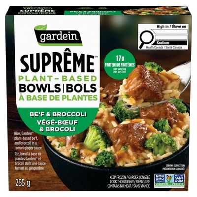 Gardein Suprême Plant-Based Bowls Be'f & Broccoli 255 g, $3.13/100g