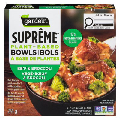 Gardein Suprême Plant-Based Bowls Be'f & Broccoli 255 g, $3.13/100g