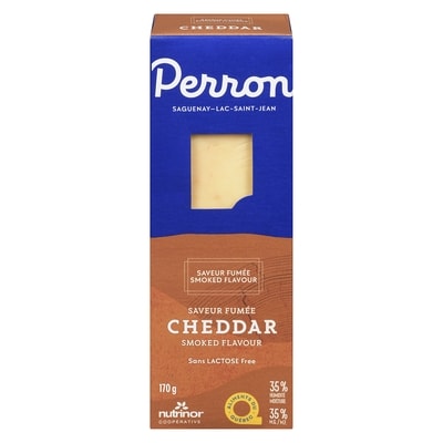 Perron Smoked Flavour Cheddar Cheese 170 g, $5.29/100g