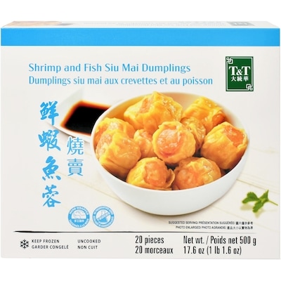 T&T Shrimp & Fish Siu Mai Dumplings 500 g, $2.00/100g