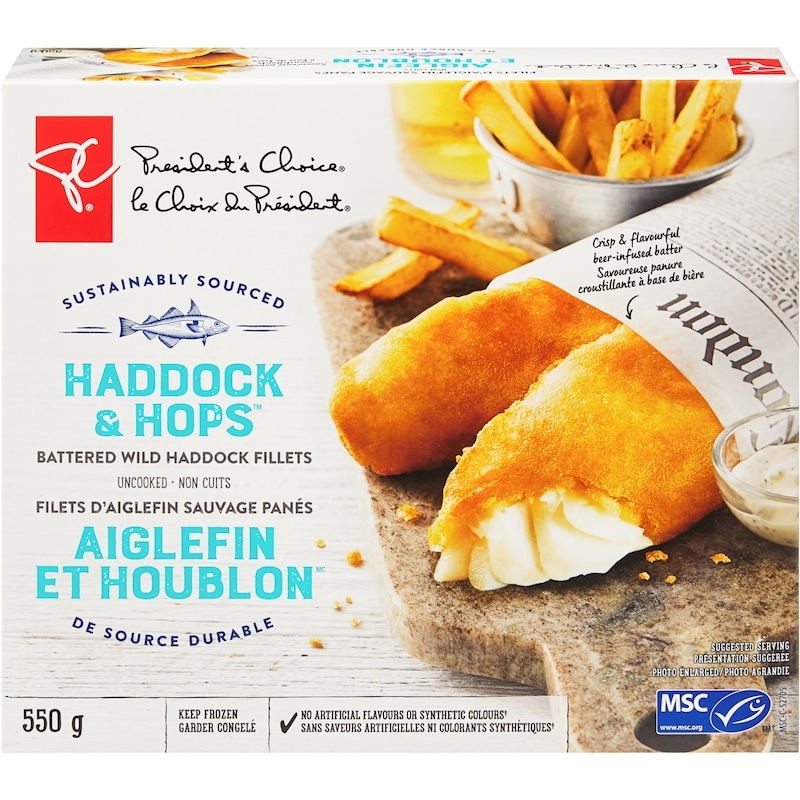 Battered Wild Haddock Fillets Haddock & Hops