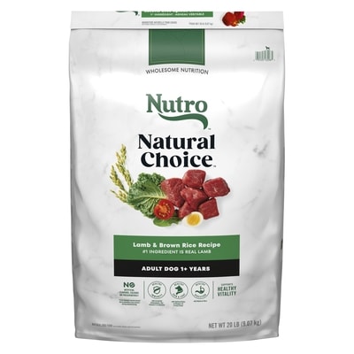 Nutro Natural Choice Natural Dog Food Plus Vitamins, Minerals And Other Nutrients Lamb & Brown Rice Recipe Adult Dog 1+ Years 9.07 kg, $0.93/100g