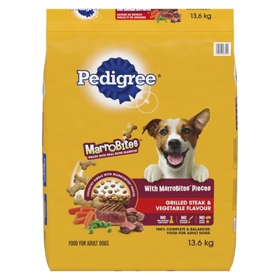 Pedigree Marrobites Food For Adult Dogs Grilled Steak & Vegetable Flavour 13.6 kg, $0.29/100g