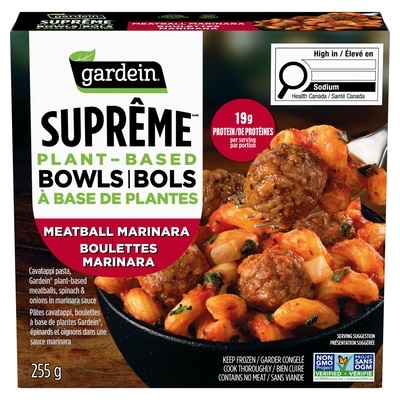 Gardein Suprême Plant-Based Bowls Meatball Marinara 255 g, $3.13/100g