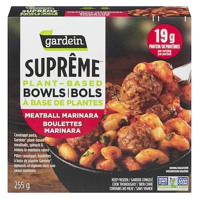 Gardein Suprême bols à base de plantes boulettes marinara 255 g, 3,13 $/100g