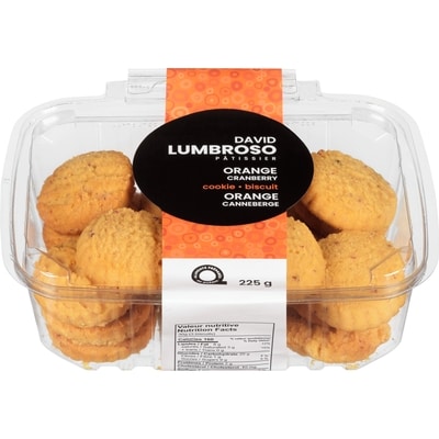 Dave Lumbroso Biscuit orange canneberge 225 g, 2,26 $/100g